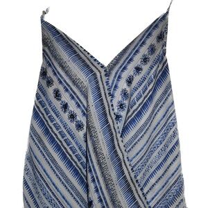Beautiful Blue and White patterned Backless Top